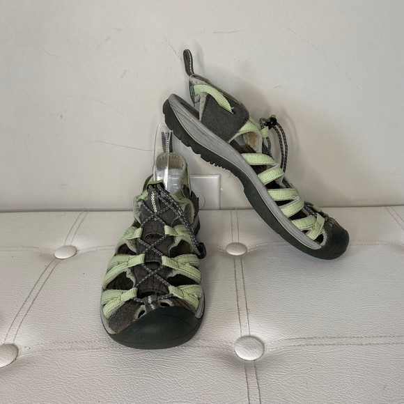 Keen Shoes - Keen Whisper Sport Sandals Gray/Mint Green Waterproof Womens Sz 9.5